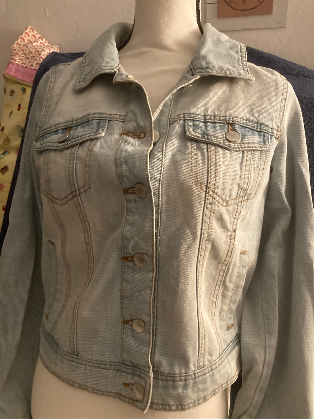 Ci Sono Light Wash Denim Trucker Jacket